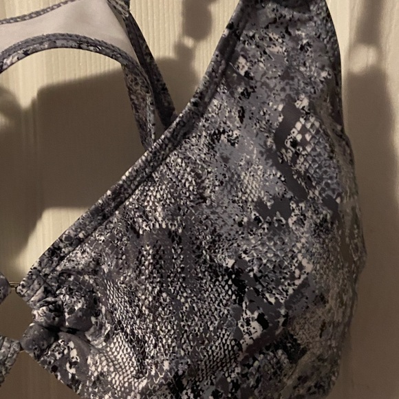 Grey Snakeskin Print Bikini Top *HOST PICK* - Picture 13 of 13